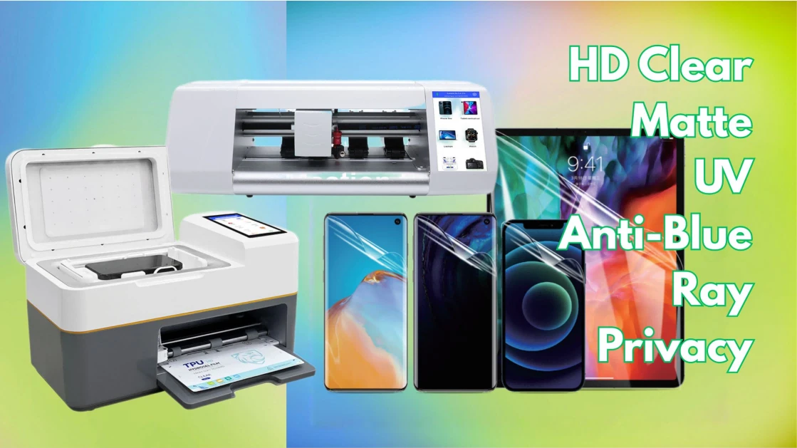 F800UV nano UV curing film applied to a flagship smartphone with curved display
